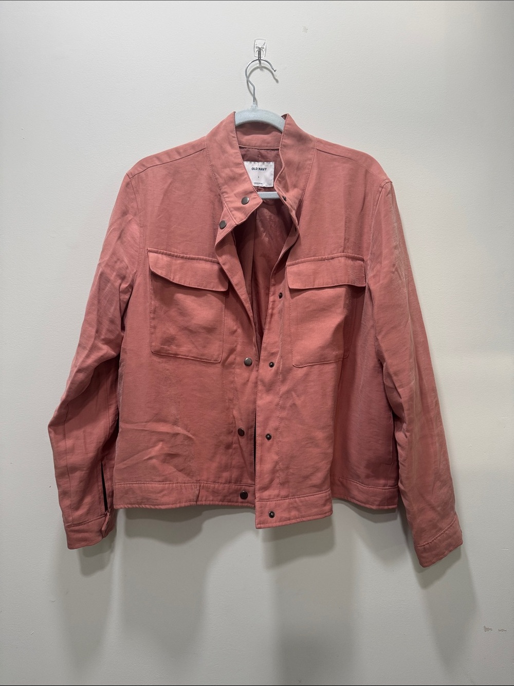 Old Navy Dusty Rose Utility Jacket with Flap Pockets